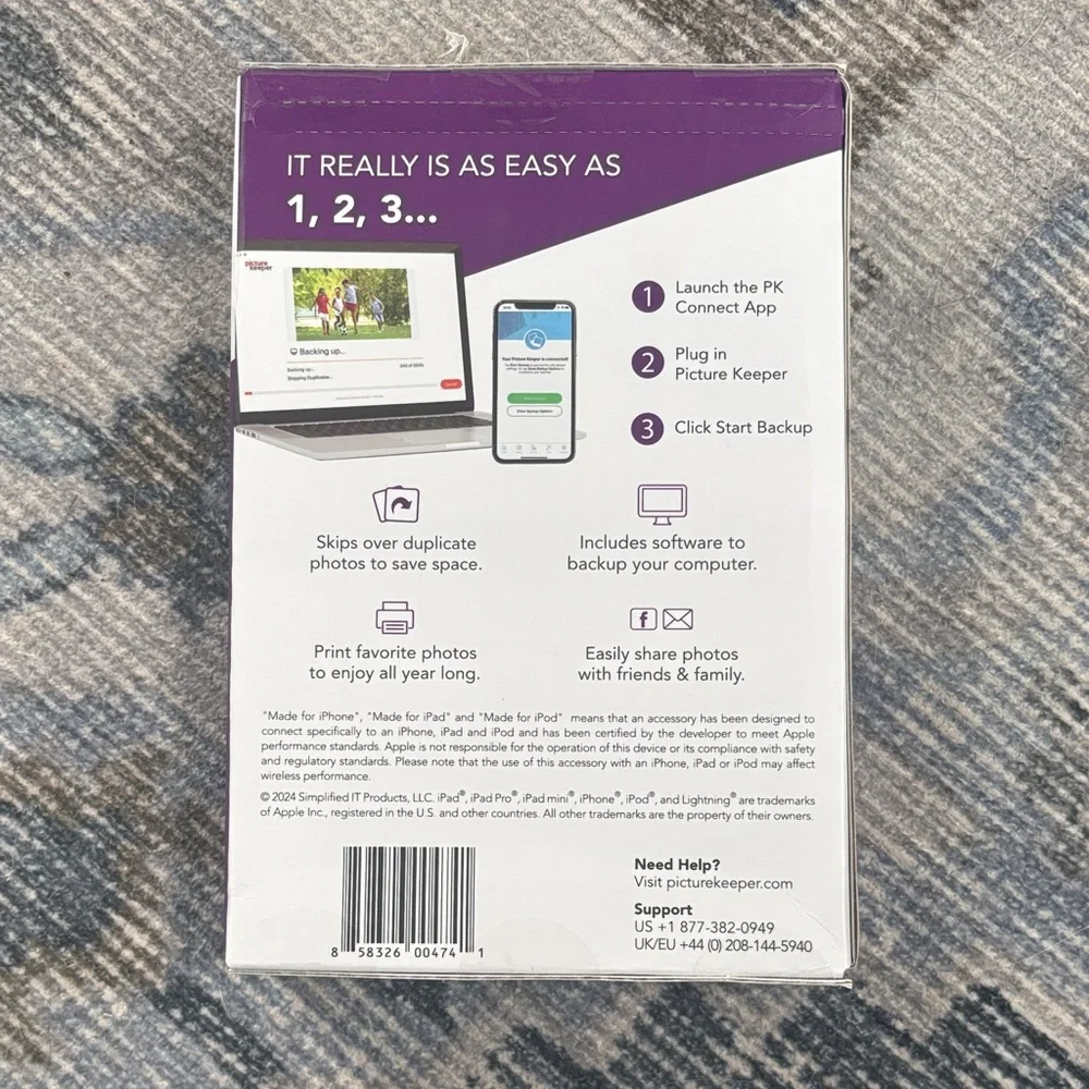 Picture Keeper Connect 32GB Red Backup Drive